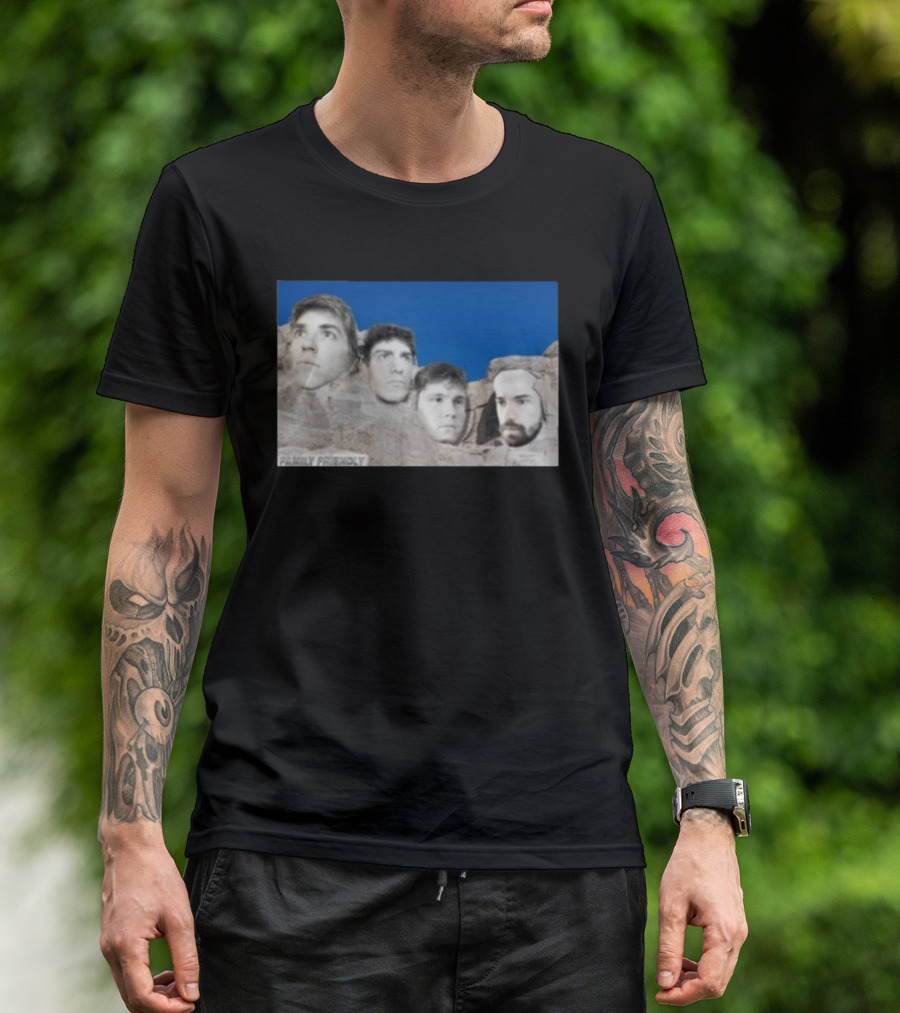 Family Friendly Mt. Rushmore Faces T-Shirt
