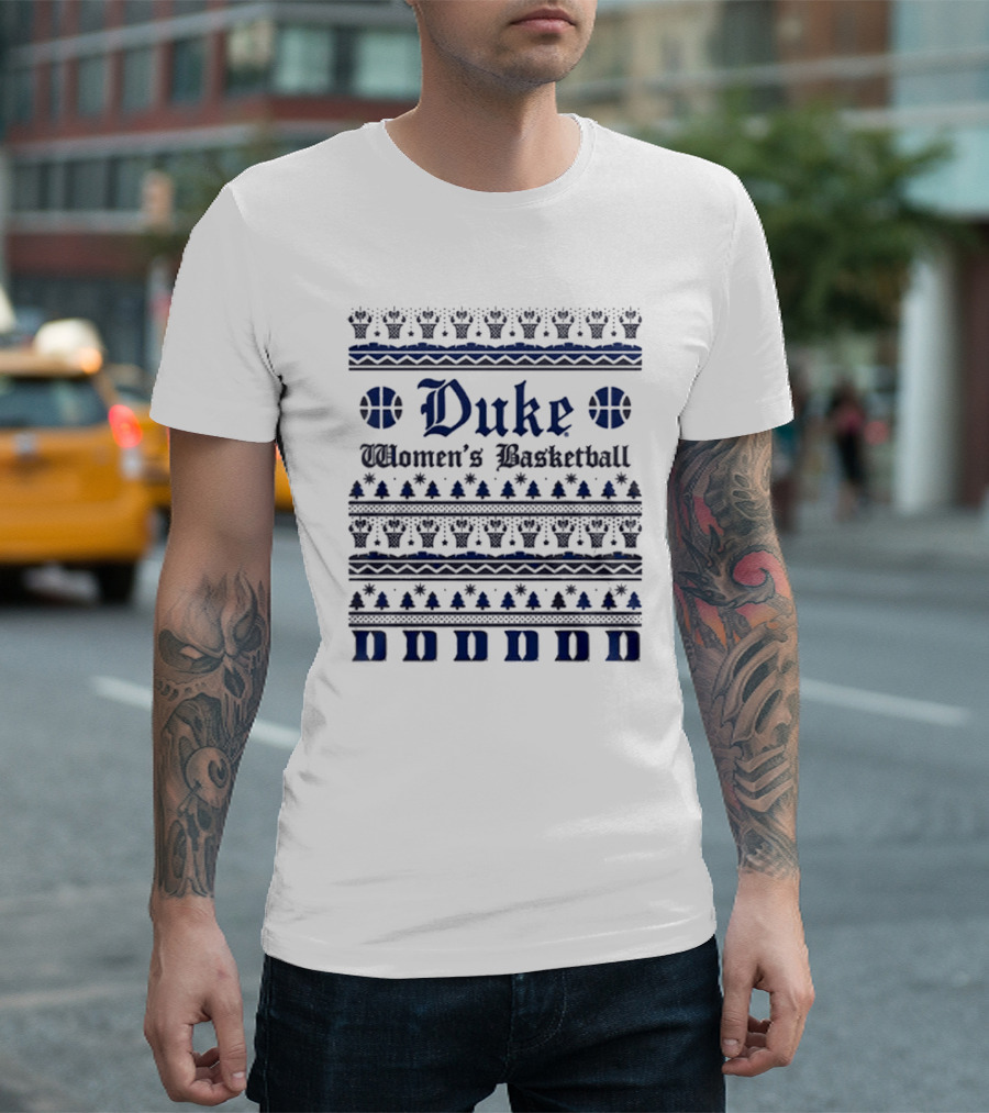 Duke Women's Basketball 2024 Christmas Blue Devils Holiday T-Shirt