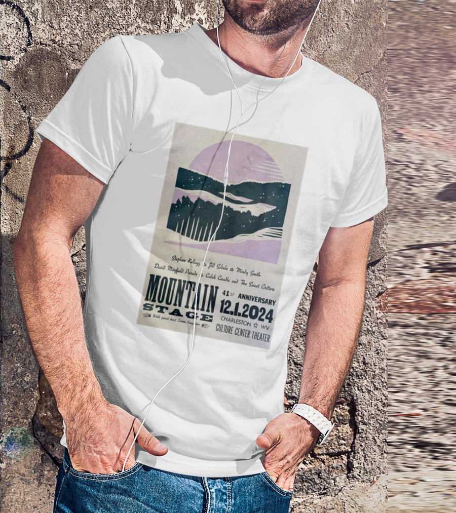 Mountain Stage 41st Anniversary Show Stephen Kellogg Jill Sobule Mindy Smith David Mayfield Parade Caleb Caudle Sweet Water Culture Center Theater Charleston WV Dec 1 T-Shirt