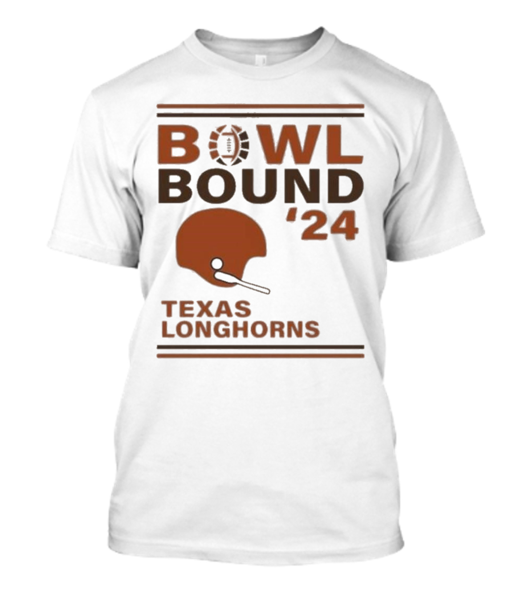 Texas Longhorns Bowl Bound '24 Football Helmet T-Shirt