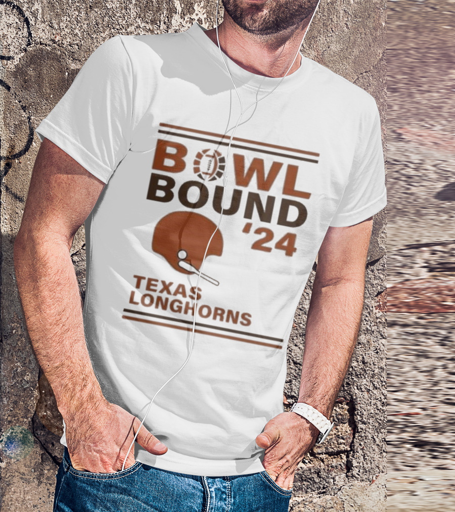 Texas Longhorns Bowl Bound '24 Football Helmet T-Shirt
