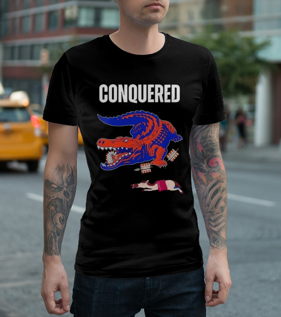 Conquered Florida Alligator Victory Over FSU Representation T-Shirt