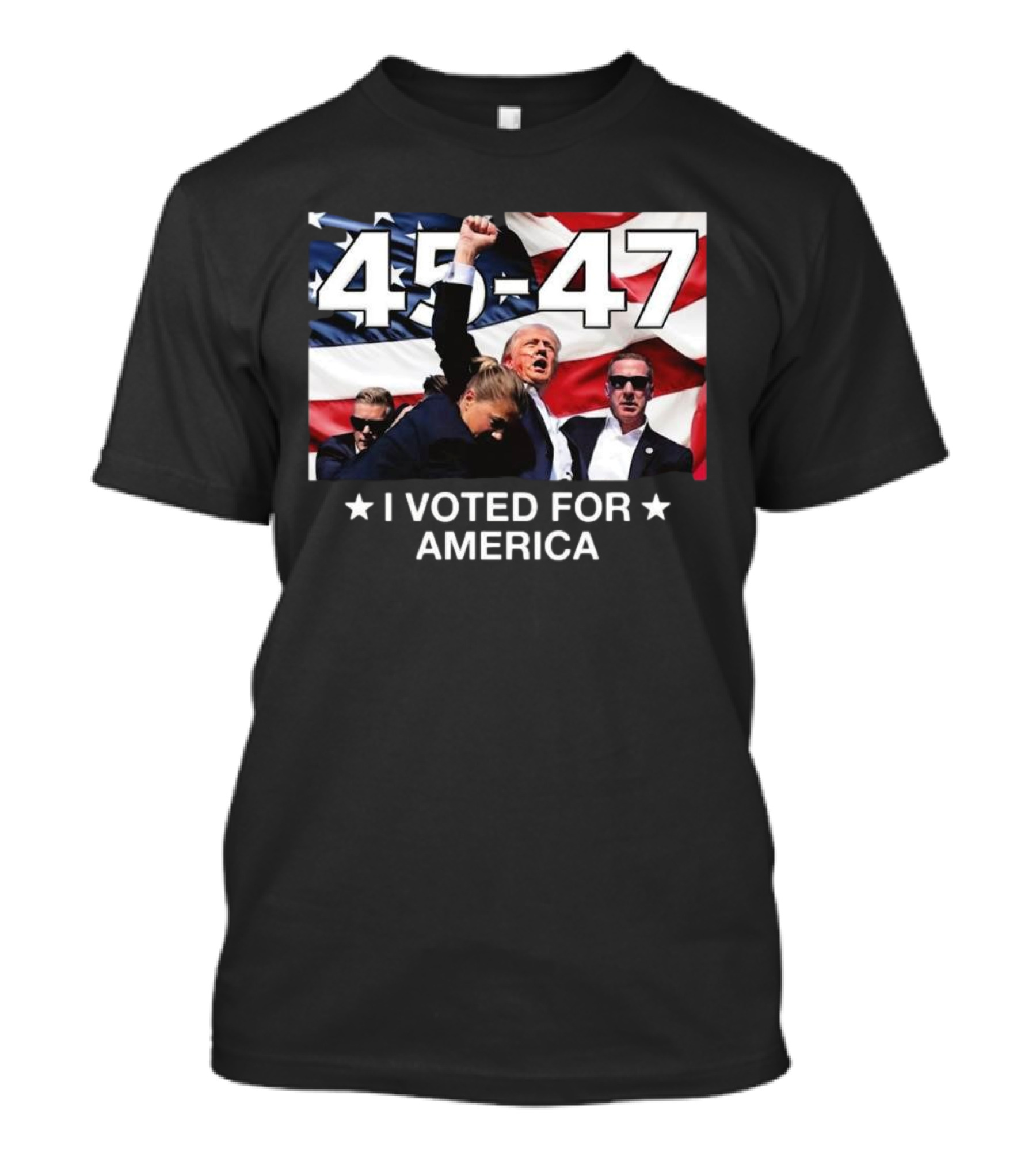 45-47 I Voted For America Trump T-Shirt