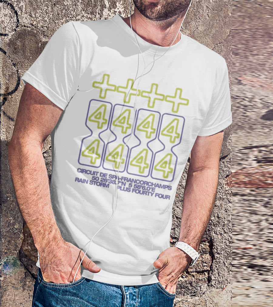 Plus Fourty Four Circuit De Spa-Francorchamps Rain Storm T-Shirt