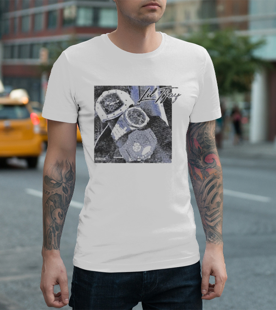 Lil Tjay Took A While Album Cover Watches T-Shirt