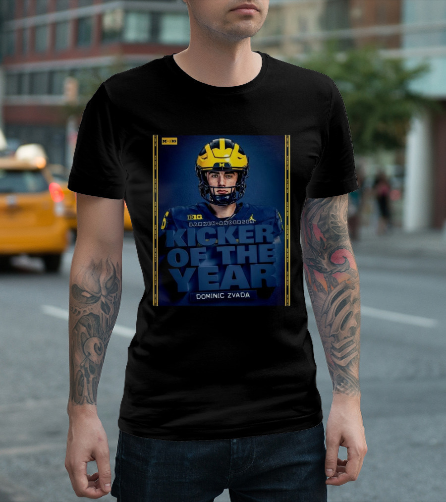 Michigan Wolverines Kicker Of The Year Bakken Andersen Dominic Zvada T-Shirt