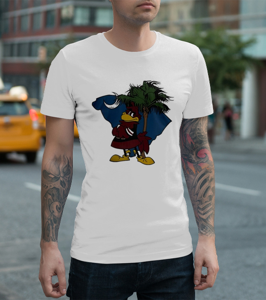 This Is Our State South Carolina Gamecocks Football 2024 Moon Palmetto T-Shirt