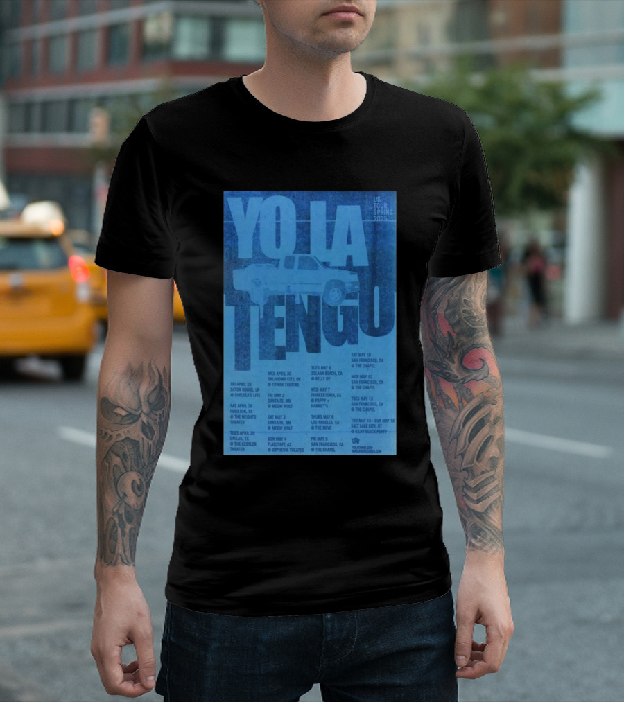 Yo La Tengo US Tour Spring 2025 Dates and Venues T-Shirt