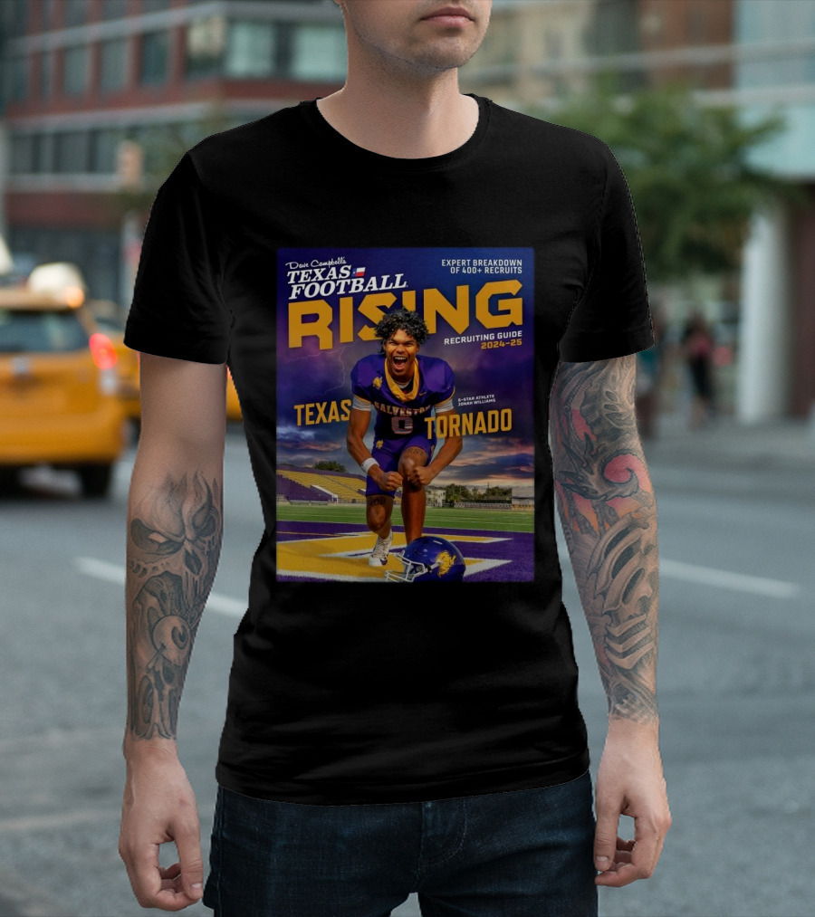 Dave Campbell’s Texas Football Rising Recruiting Guide 2024-25 Texas Tornado 5-Star Athlete Jonah Williams Expert Breakdown T-Shirt