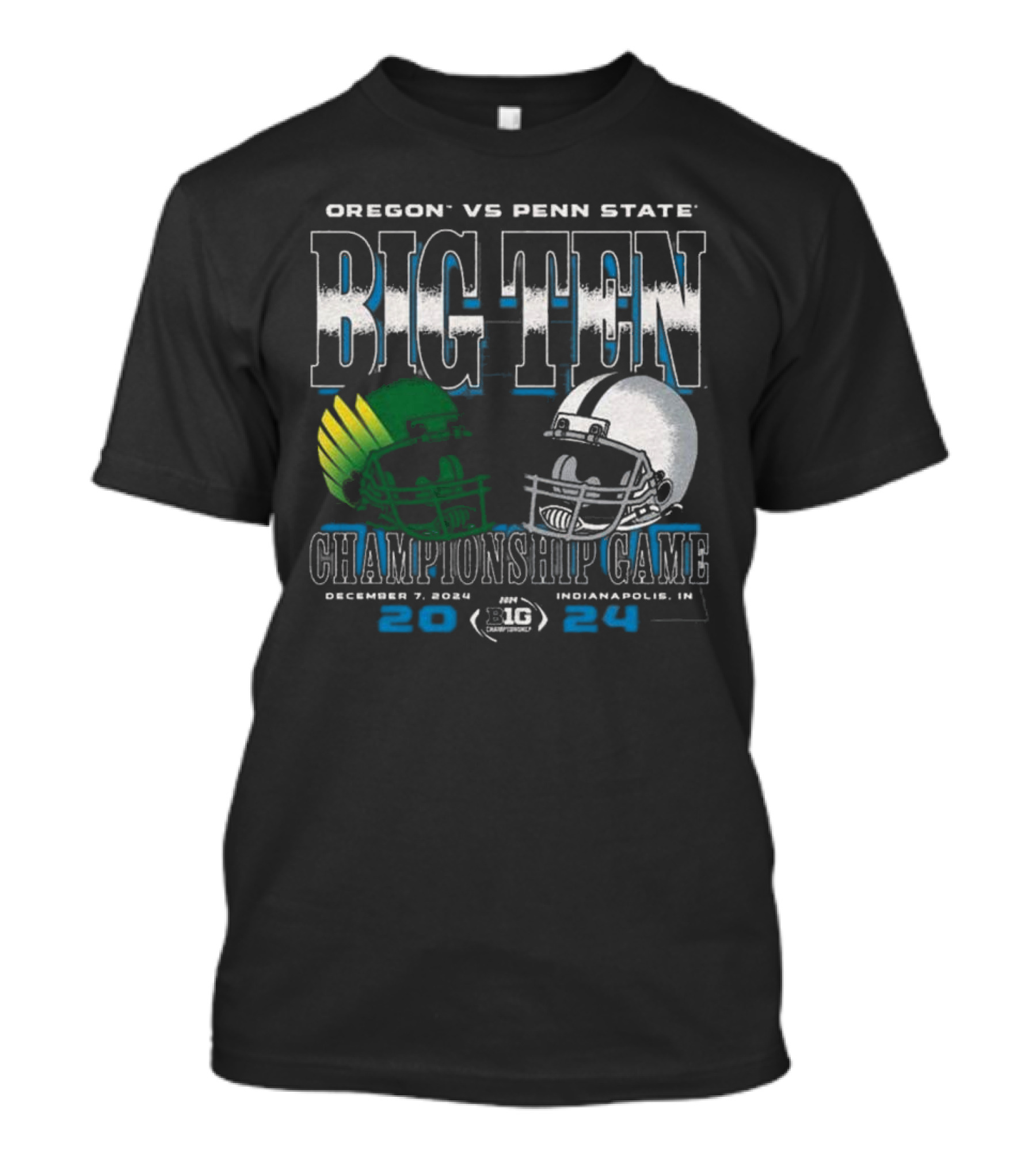 Oregon Vs Penn State Big Ten Championship Game December 7 2024 Indianapolis T-Shirt