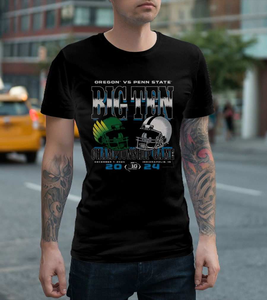 Oregon Vs Penn State Big Ten Championship Game December 7 2024 Indianapolis T-Shirt