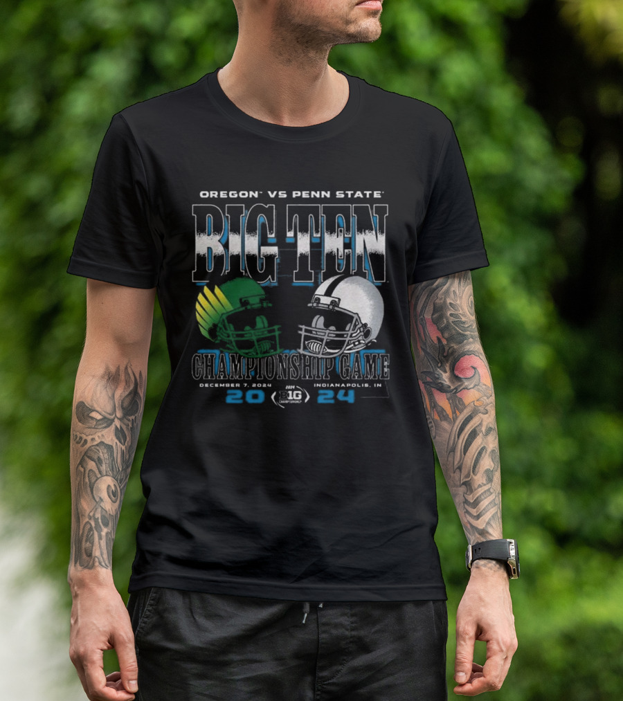 Oregon Vs Penn State Big Ten Championship Game December 7 2024 Indianapolis T-Shirt