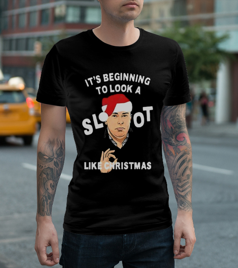 It's Beginning To Look A Slot Like Christmas Arne Slot Liverpool T-Shirt
