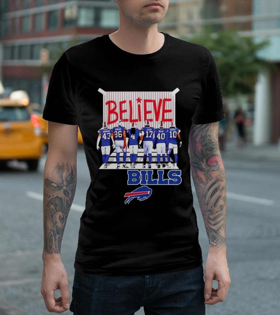 Buffalo Bills Players Believe 2024 Go Bills Believe Bills Buffalo Bills T-Shirt