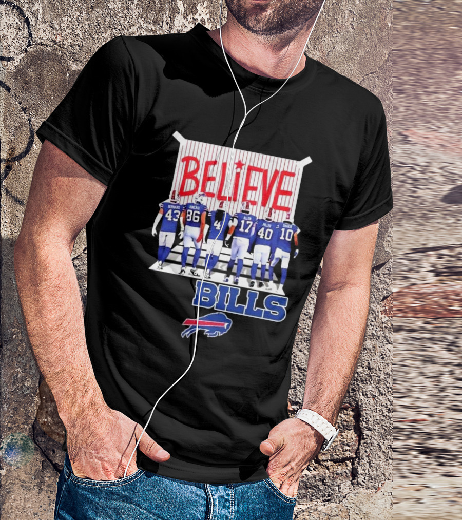 Buffalo Bills Players Believe 2024 Go Bills Believe Bills Buffalo Bills T-Shirt
