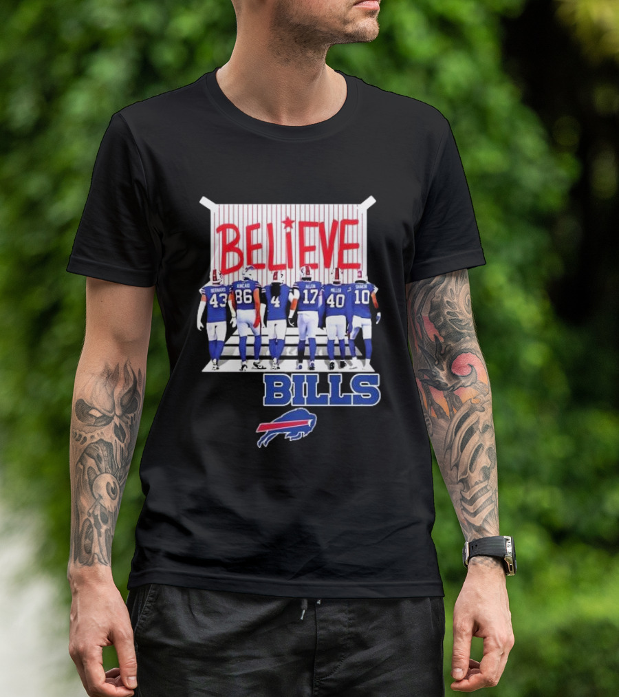 Buffalo Bills Players Believe 2024 Go Bills Believe Bills Buffalo Bills T-Shirt
