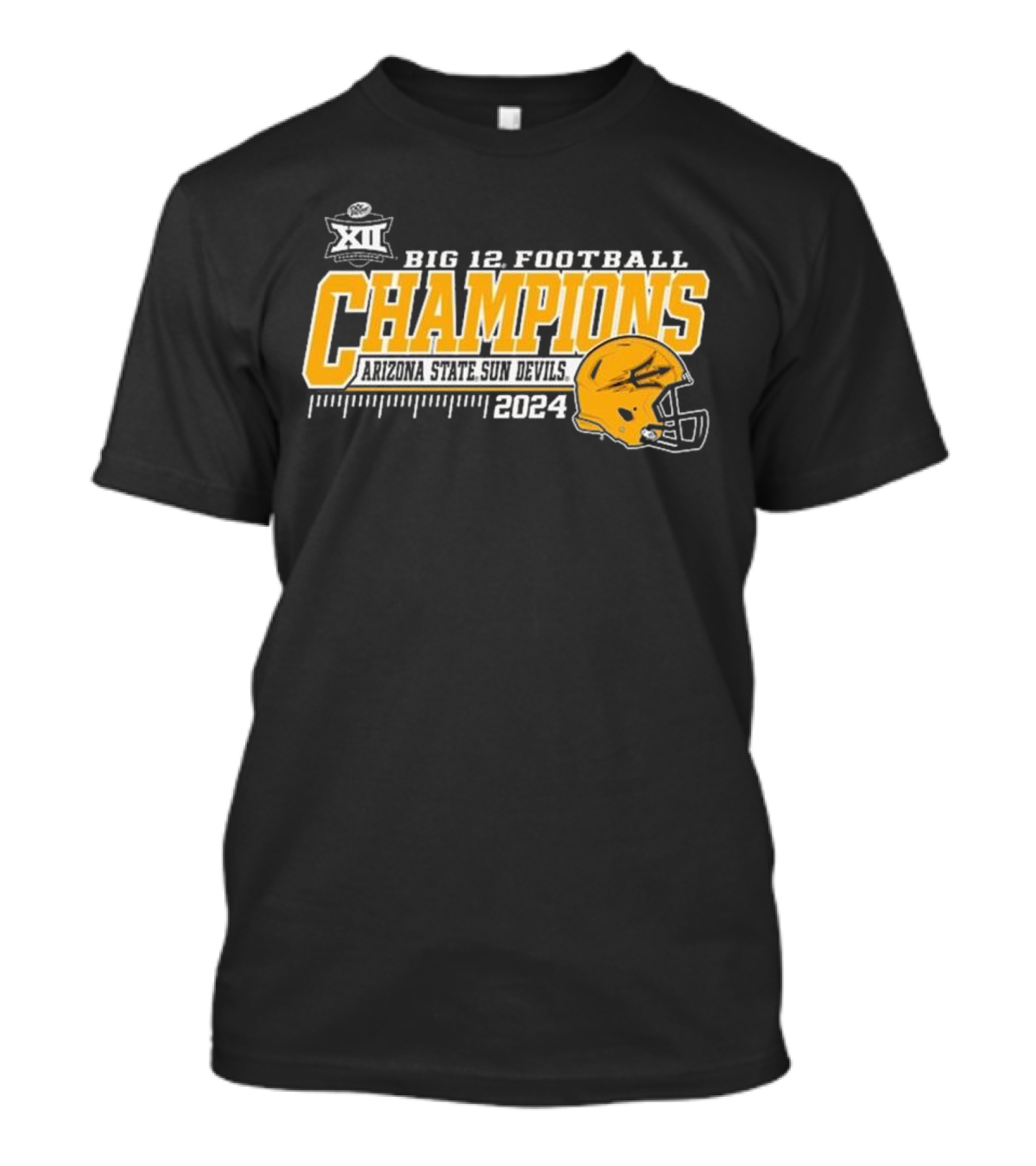 Arizona State Sun Devils 2024 Big 12 Football Champions Locker Room T-Shirt