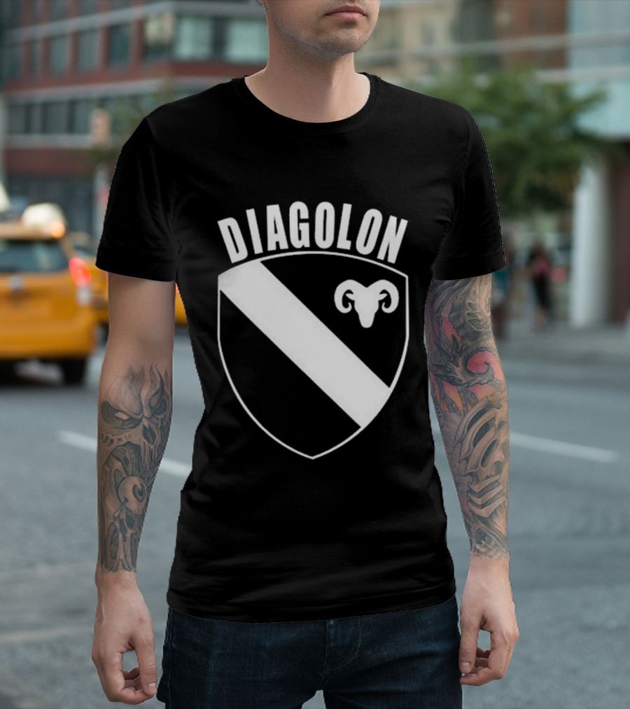 DIAGOLON Shield Emblem with Ram Head T-Shirt