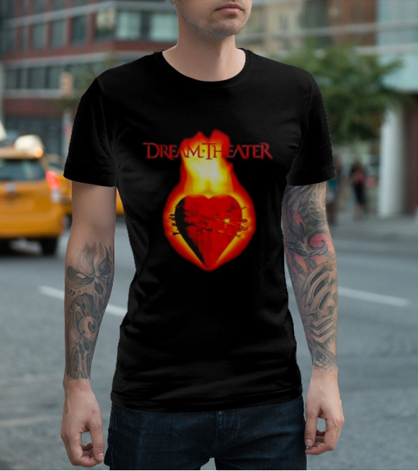 Dream Theater Burning Heart Visual Revolver Winter T-Shirt