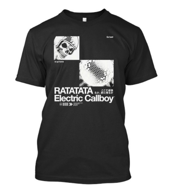 Electric Callboy Ratatata Skull Disco Go Hard Or Go Home T-Shirt
