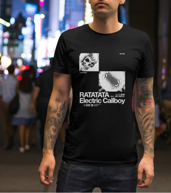 Electric Callboy Ratatata Skull Disco Go Hard Or Go Home T-Shirt