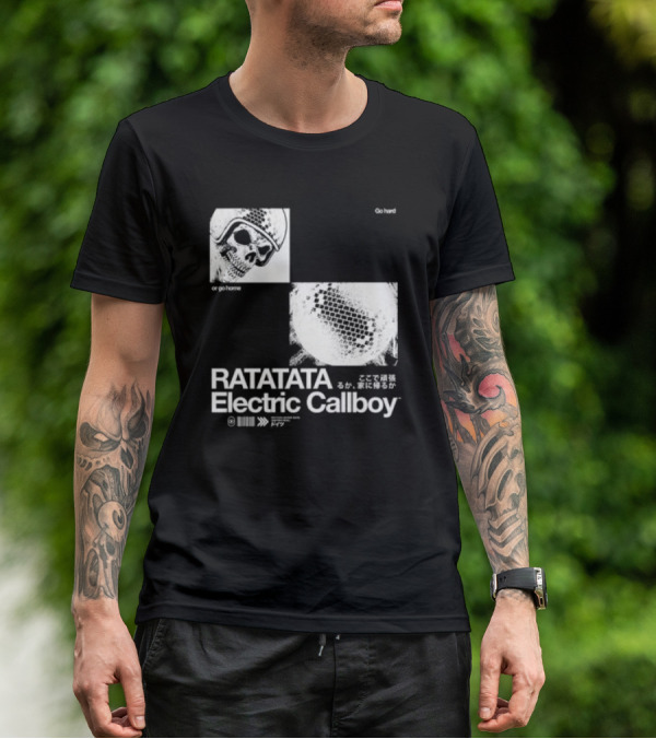Electric Callboy Ratatata Skull Disco Go Hard Or Go Home T-Shirt