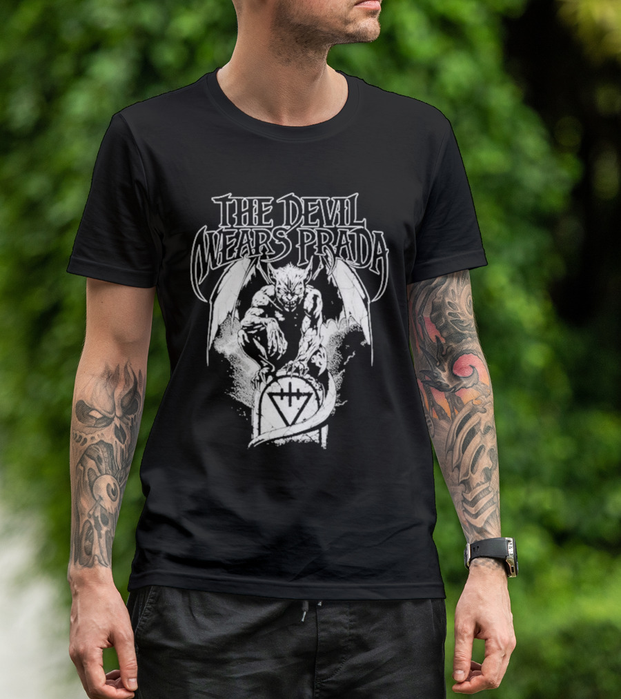 The Devil Wears Prada Gargoyle Winged Creature Gravesite T-Shirt