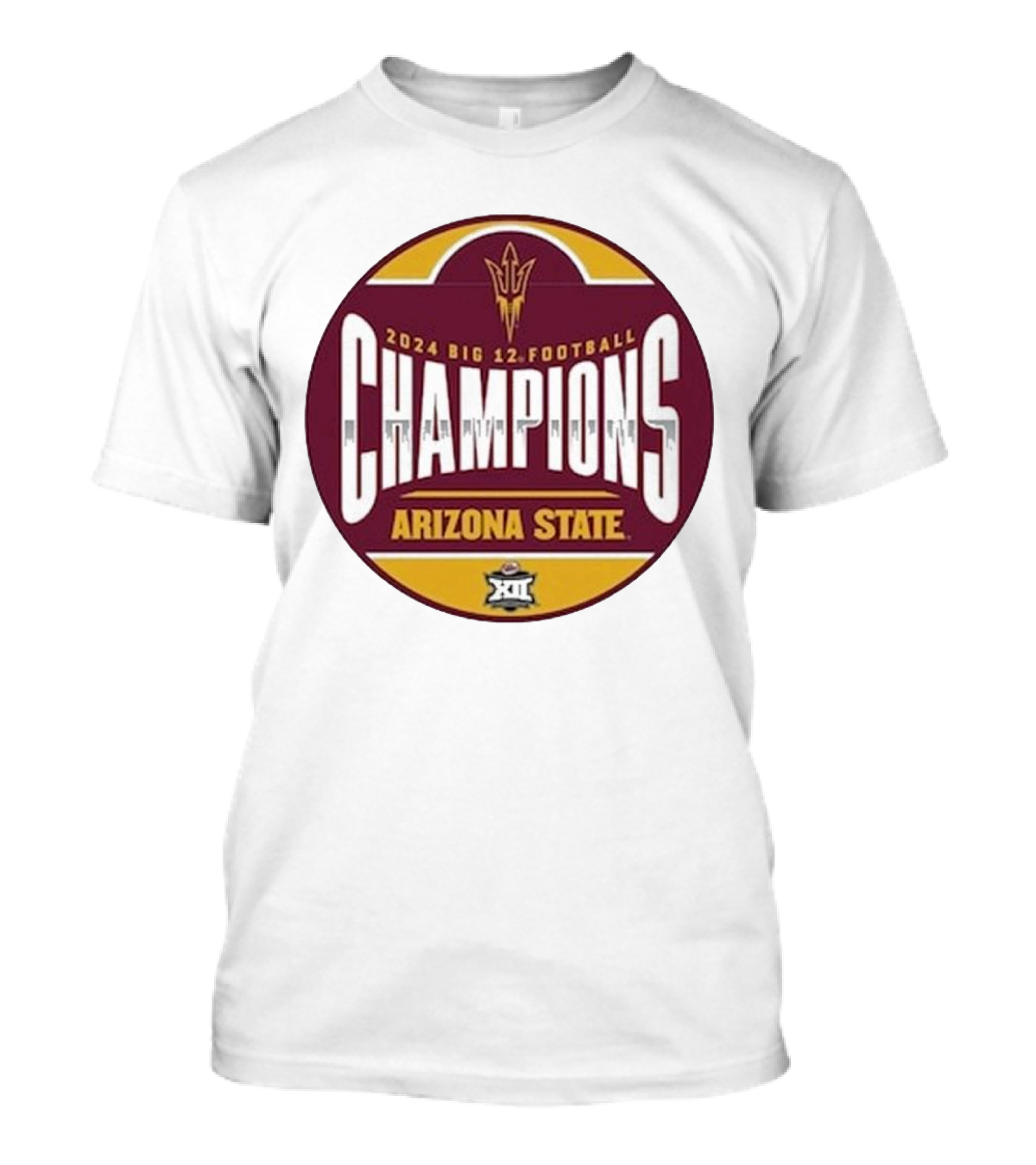 Arizona State Sun Devils 2024 Big 12 Football Champions T-Shirt