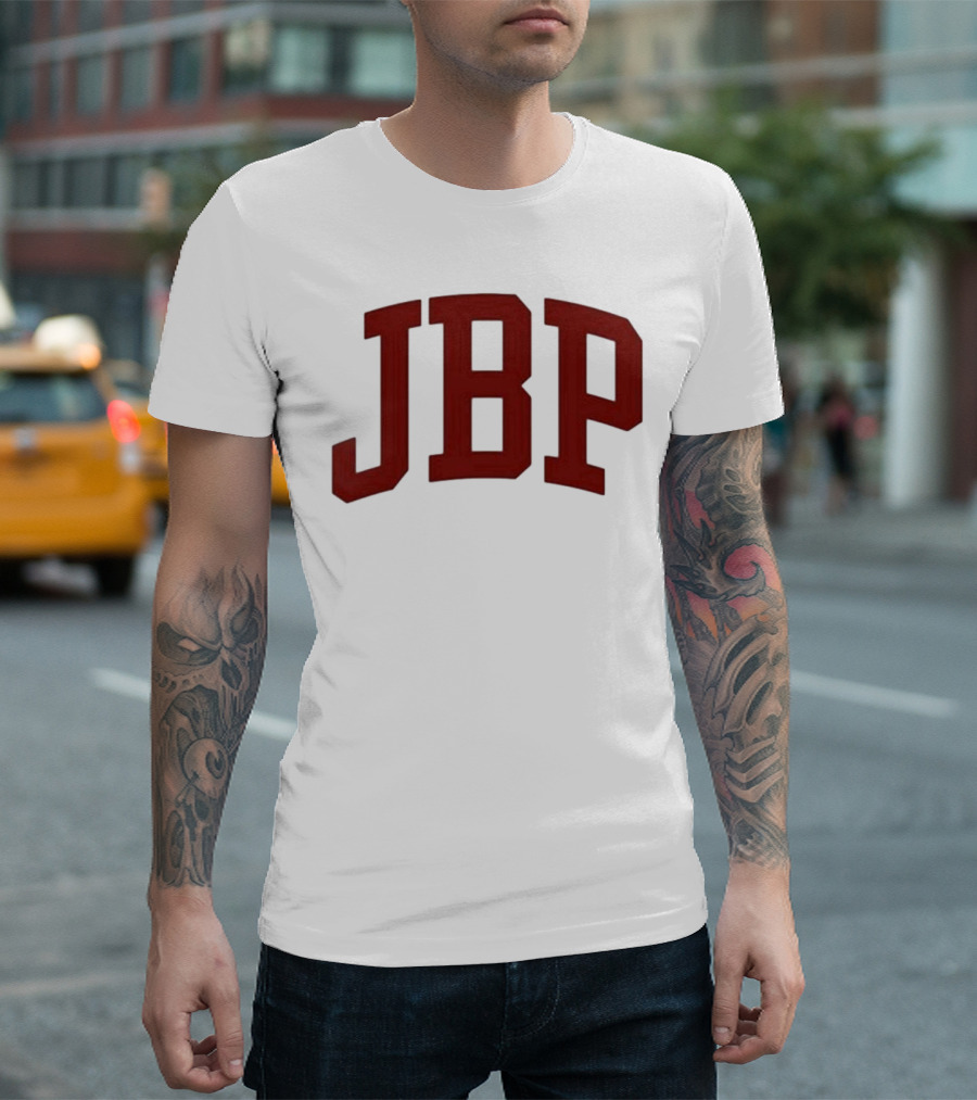 JBP Cream Bold Red Letters T-Shirt