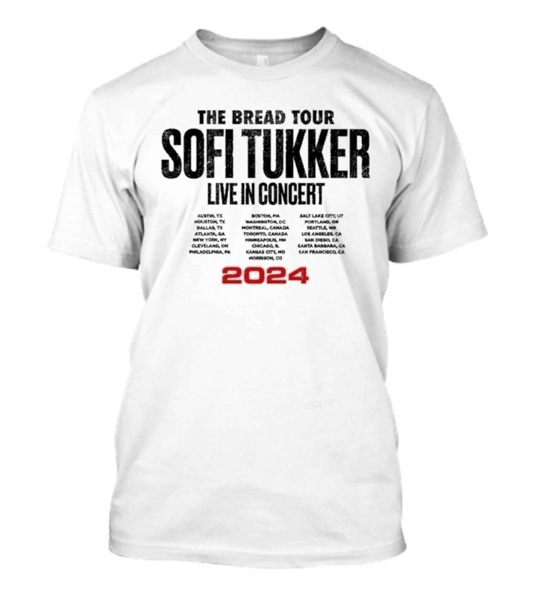 The Bread Tour Sofi Tukker Live In Concert 2024 North America Cities List T-Shirt
