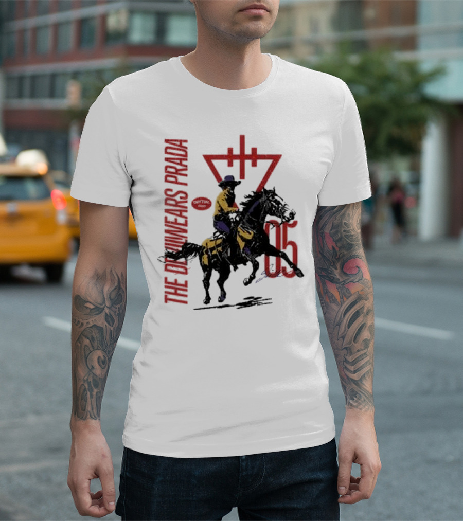 THE DEVIL WEARS PRADA DAYTON OHIO 06 COWBOY HORSE RIDER T-Shirt