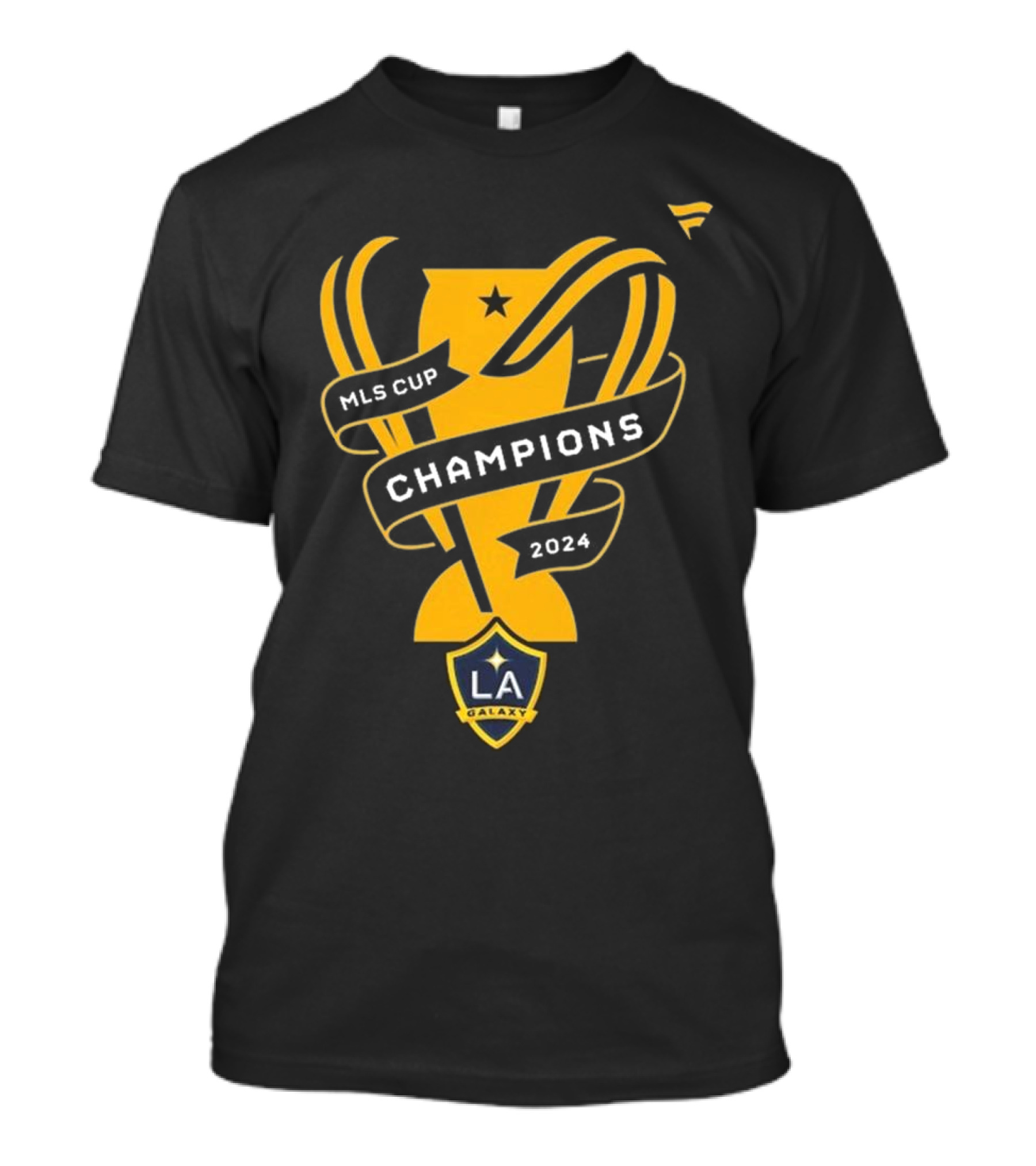 LA Galaxy Toddler 2024 MLS Cup Champions Trophy Ribbon Badge T-Shirt