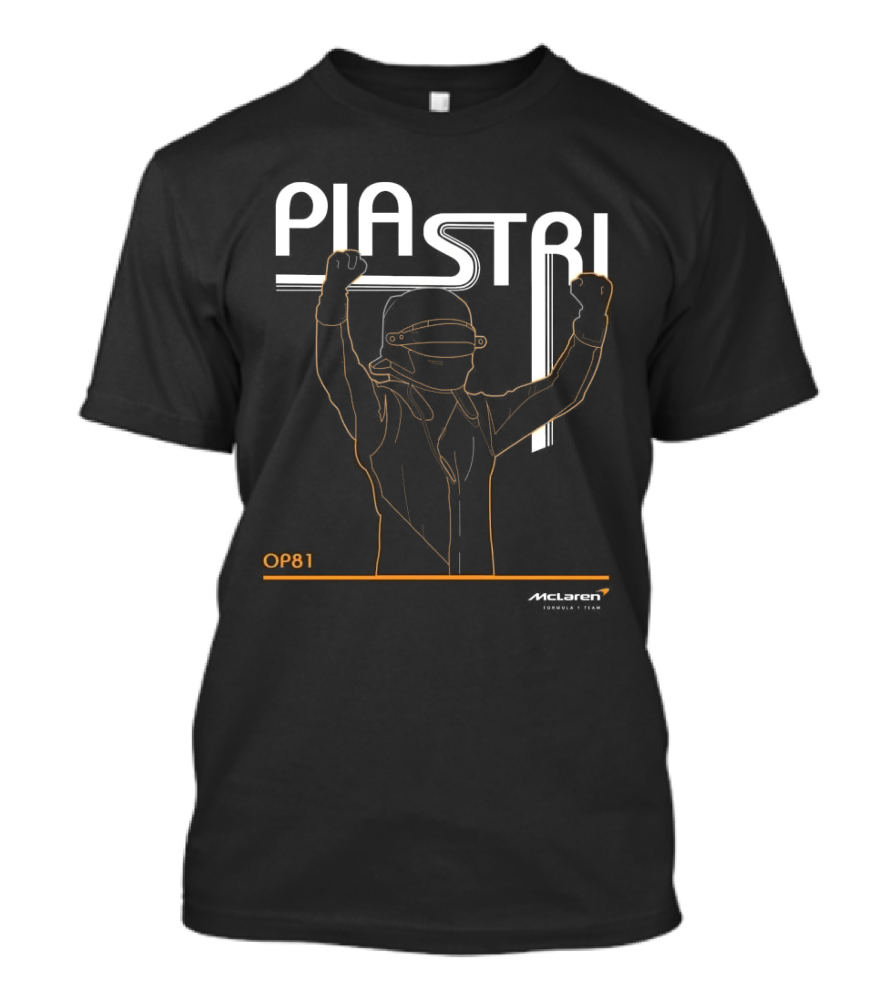 Piastri OP81 McLaren Formula 1 Team 2024 Victory T-Shirt
