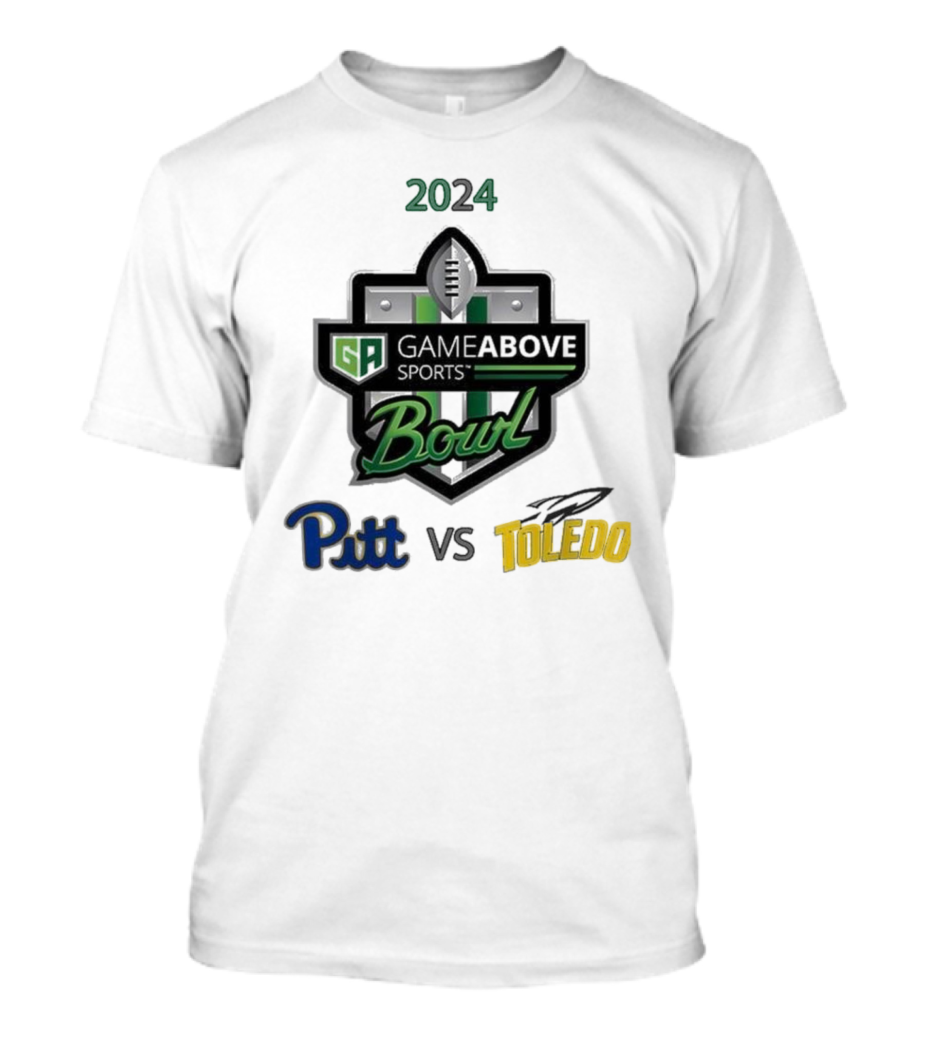 Pitt Panthers Vs Toledo Rockets 2024 GameAbove Sports Bowl December 26th NCAA Division T-Shirt