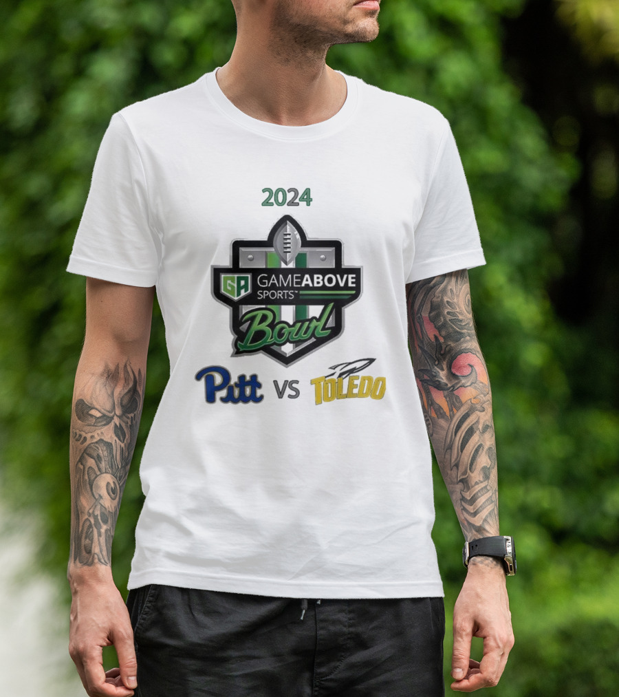 Pitt Panthers Vs Toledo Rockets 2024 GameAbove Sports Bowl December 26th NCAA Division T-Shirt