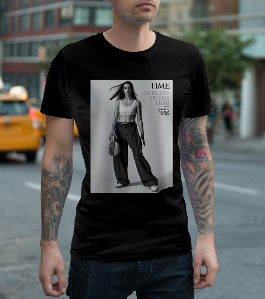 TIME Athlete of the Year Basketball Star Caitlin Clark T-Shirt