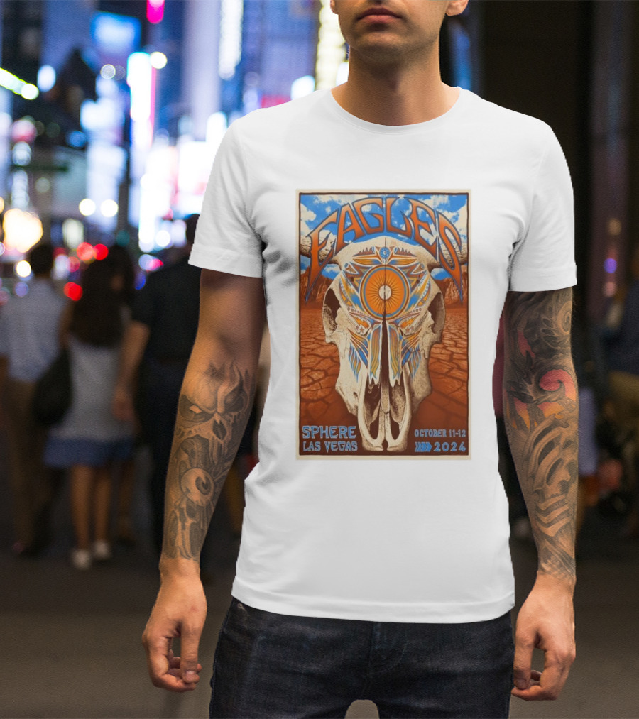 Eagles Sphere Las Vegas October 11-12 2024 Desert Skull T-Shirt