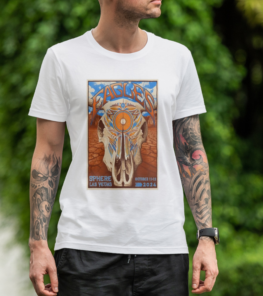 Eagles Sphere Las Vegas October 11-12 2024 Desert Skull T-Shirt