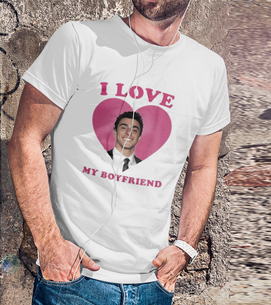 I Love My Boyfriend Luigi Mangione Heart T-Shirt
