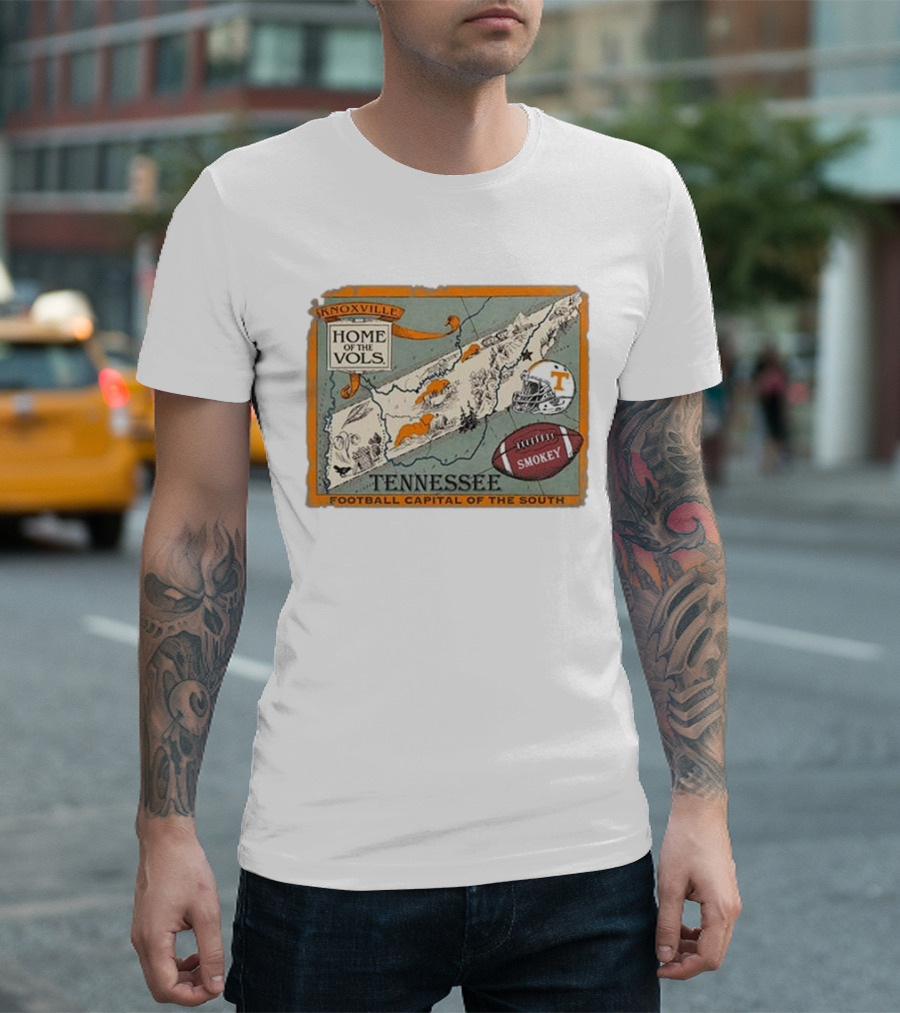 Tennessee Knoxville Home Of The Vols Football Capital Of The South Smokey T-Shirt