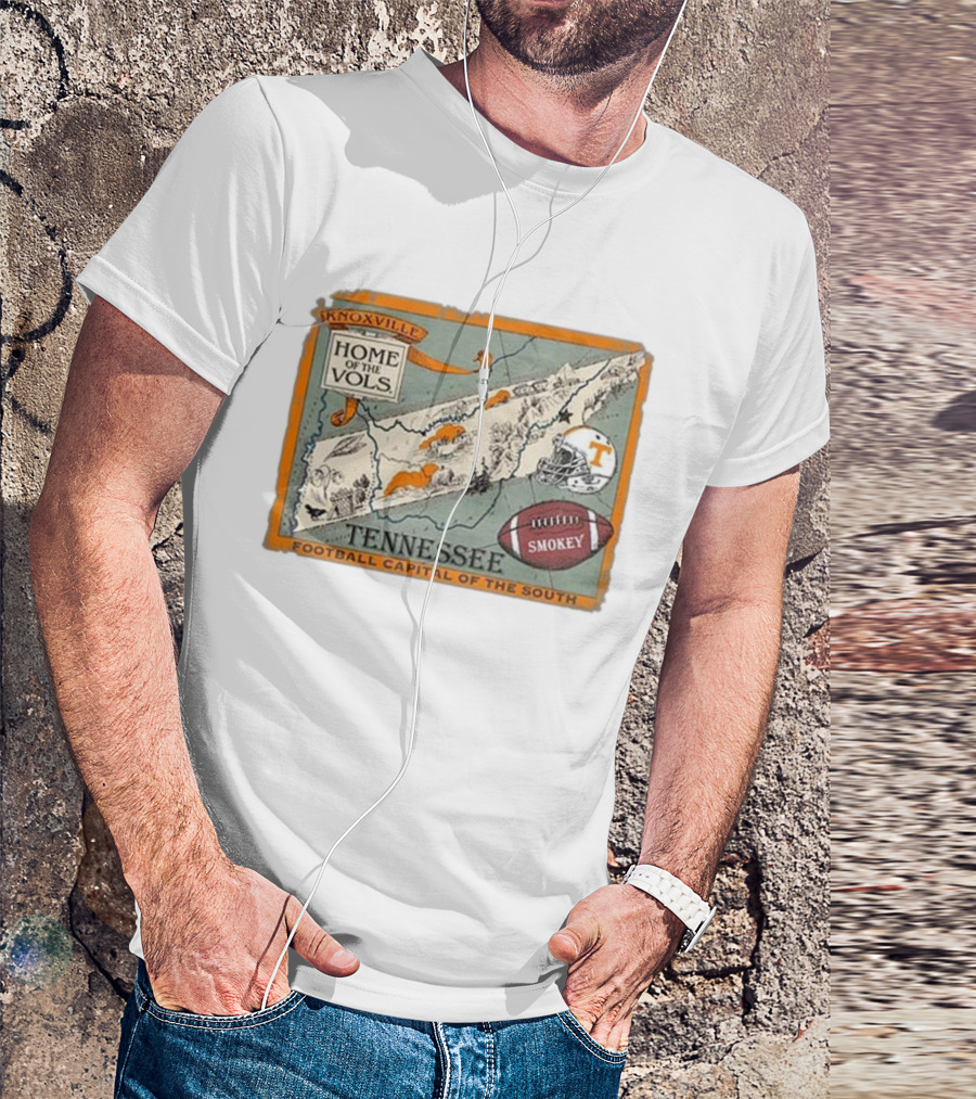 Tennessee Knoxville Home Of The Vols Football Capital Of The South Smokey T-Shirt