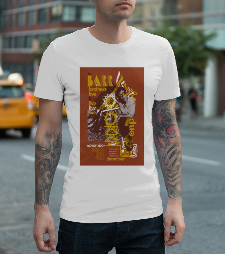 The Barr Brothers Live Duo November December 2024 Tour Canada San Francisco Los Angeles Portland T-Shirt