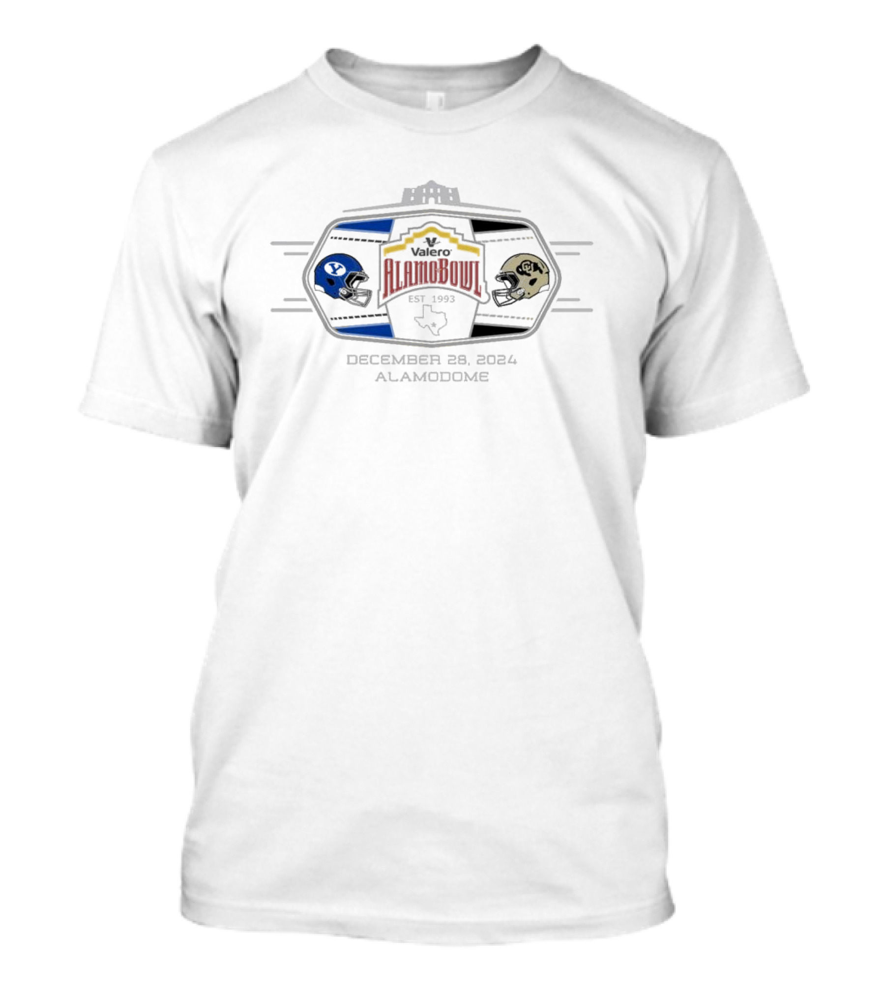 Valero Alamo Bowl Colorado Buffaloes Vs BYU Cougars December 28 2024 Alamodome T-Shirt