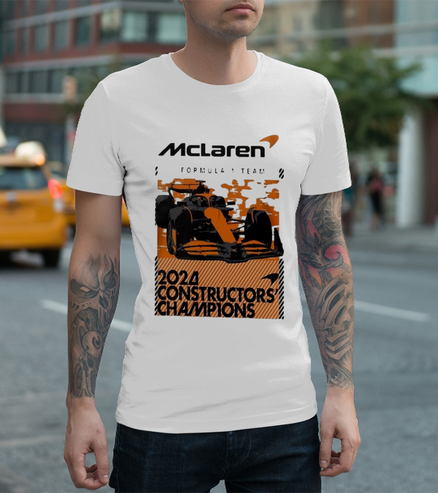 McLaren Formula 1 Team 2024 Constructors Champions F1 Racing T-Shirt