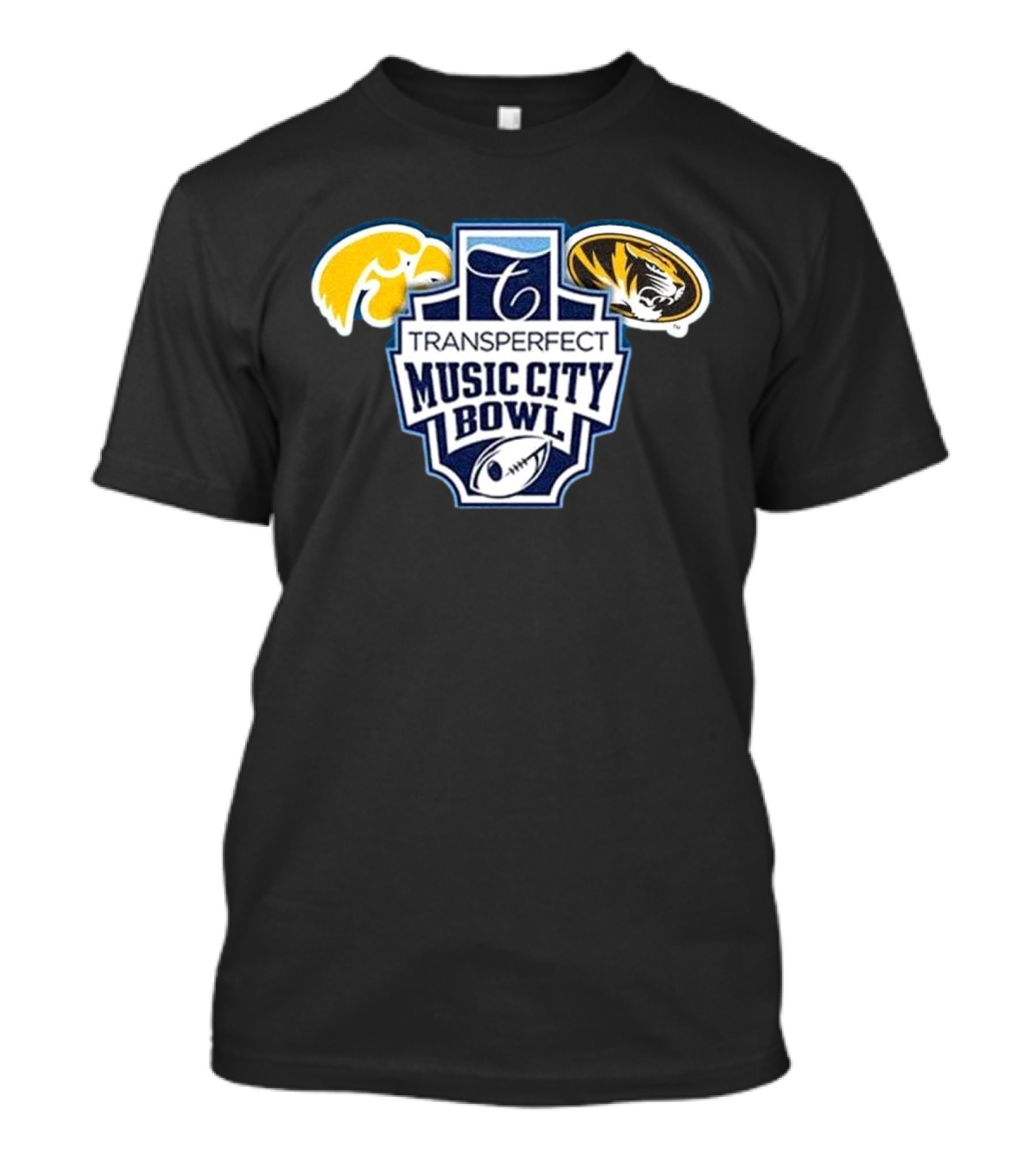 Transperfect Music City Bowl Iowa Hawkeyes Vs Missouri Tigers Nashville TN Dec 30 T-Shirt