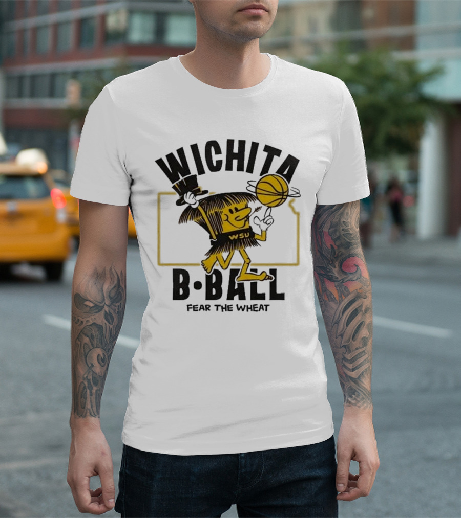 Wichita State B-Ball WSU Fear The Wheat T-Shirt