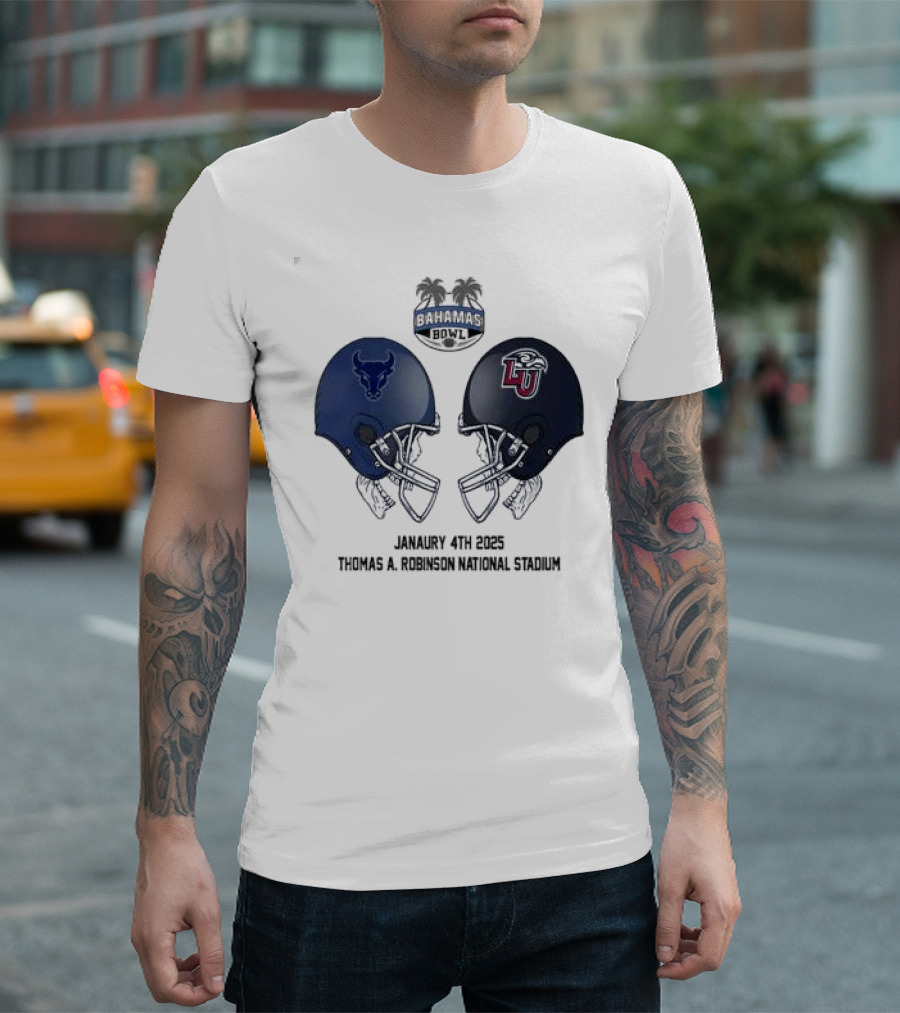 Bahamas Bowl NCAA 2024-2025 Buffalo Bulls Vs Liberty Flames January 4th Thomas A Robinson National Stadium T-Shirt