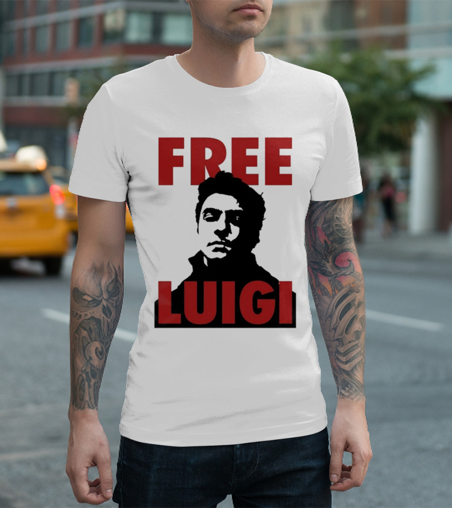 Free Luigi Mangione Bold Statement Iconic T-Shirt