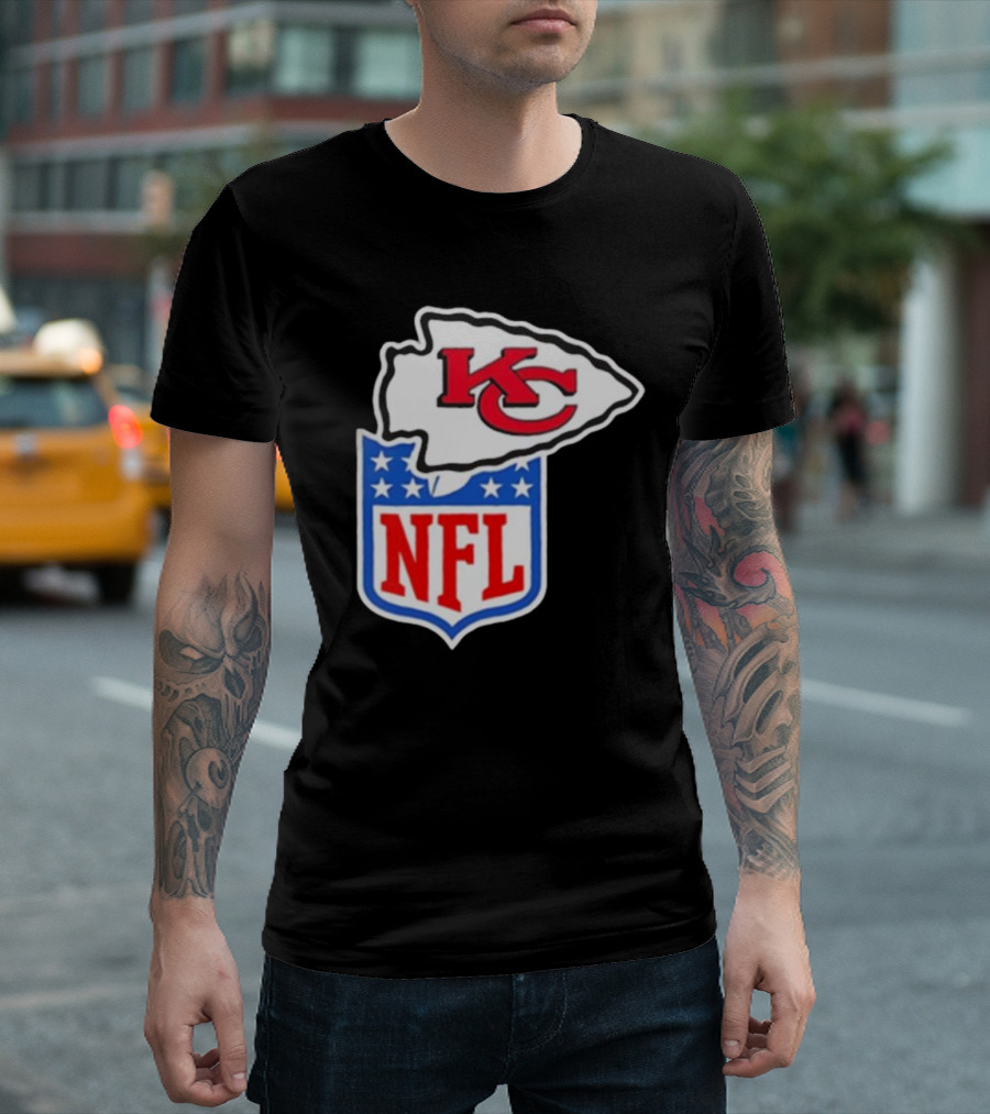 Kansas City Chiefs NFL Shield Emblem Collaboration T-Shirt