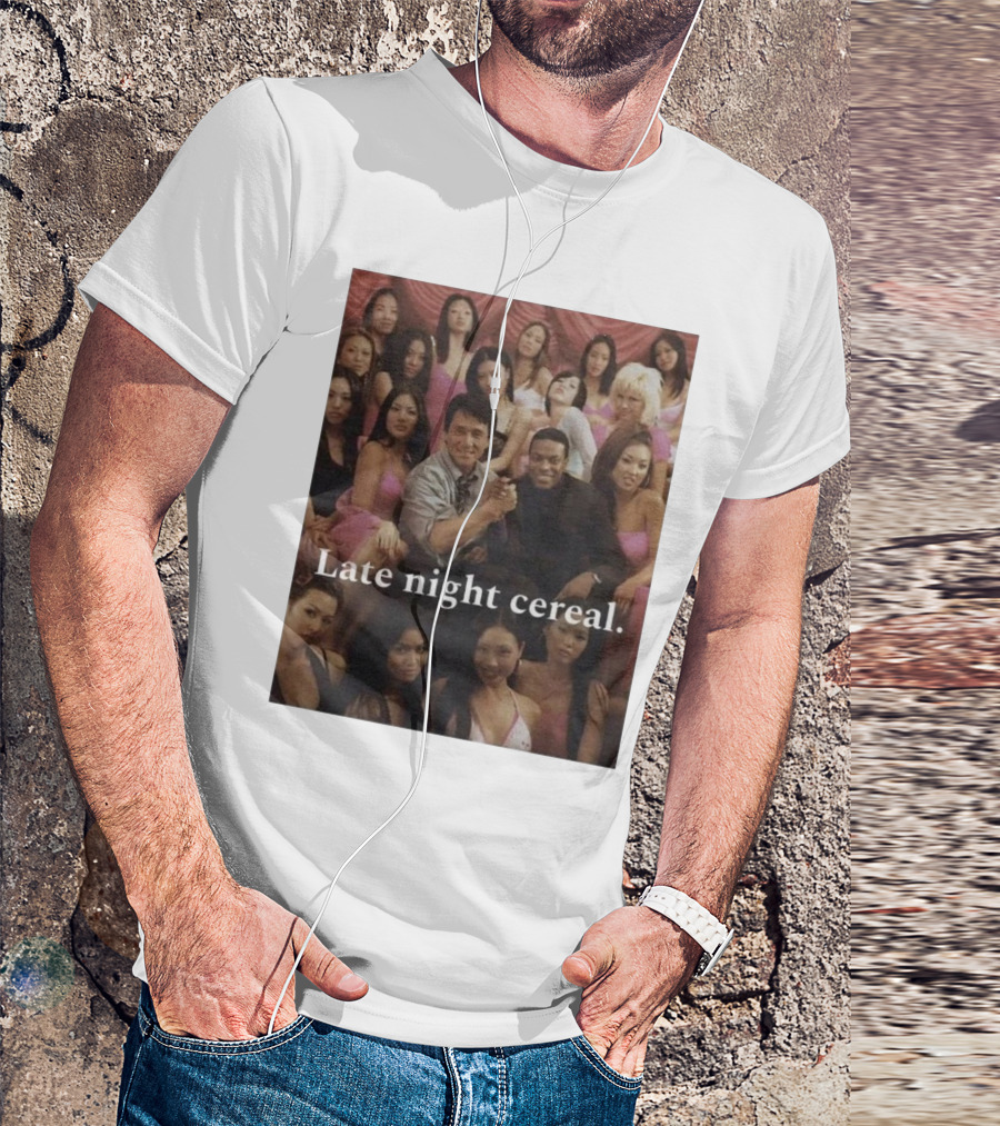 Late Night Cereal Rush Hour Movie Scene T-Shirt